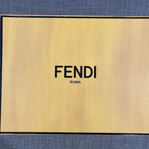 New FENDI Square Yellow Box 13x10 , 5 inches deep Best size - Picture 1 of 6
